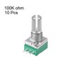 uxcell Potentiometer B100K Ohm Variable Resistors Single Turn Rotary Carbon