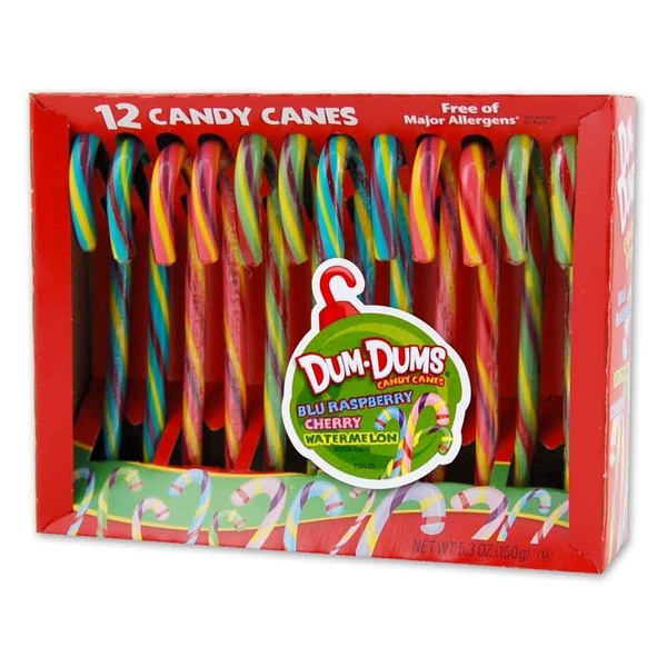 Dum-Dums Candy Canes 12 Pack