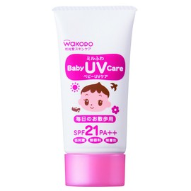 Wakodo SPF-21 Mill Fluffy Baby UV Care for Daily Walks, 1.1 oz (30 g)