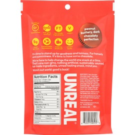 UNREAL Dark Chocolate Peanut Butter Cups, 4.2 oz, Pack of 6