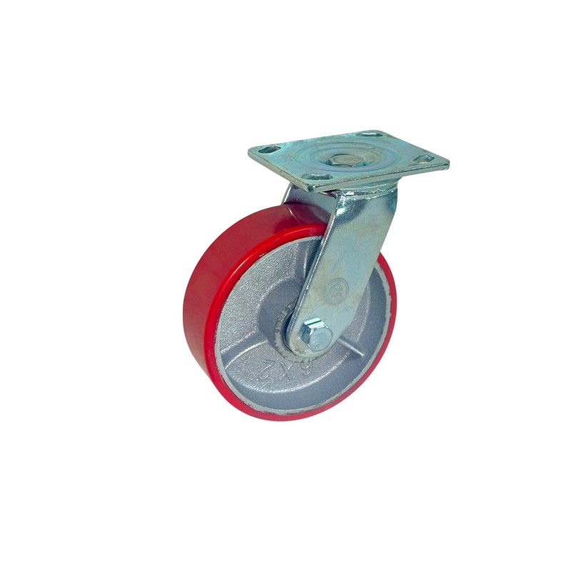 6" x 2" Heavy Duty Metal CASTERS with Poly Tread