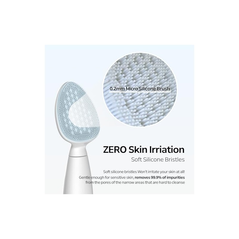 LYLYL - Limpiador facial sónico Wave con cabezal de silicona
