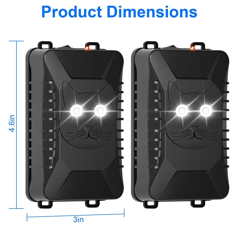 iMounTEK 2PCS Under Hood Ultrasonic Repellent Mice Cat Rodent Chaser