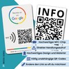 MESSAGENES PVC card rating on Google QR code and NFC