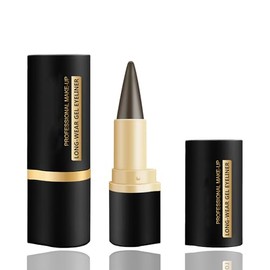 Eyeliner Wasserfest, Schnell Trocknender Eyeliner Stift Gel Braun, Waterproof Gel Eyeliner, Wischfester Eyeliner-Make-up für den ganzen Tag - Lang anhaltender Statement-Augen-Look