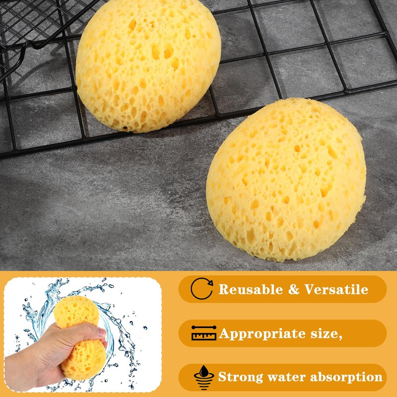 Mabor 2Pcs Texture Sponges, Sponge for Patch/Repair Ceiling Drywall Wall,