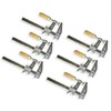 Set of 6-18" Steel Bar Clamp with Metal Ratcheting System and Quick Release Suitable for a Wide Range of Woodworking and Metalworking