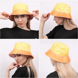 DAZCOS Unisex Anime Cosplay Bucket Hat for Adult (Yellow)