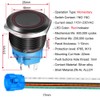 Gebildet 22 mm Stainless Steel Push Button, 110V-220V, LED, 1NO1NC,