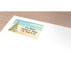 Beach Christmas Address Label - Beach Tree Customized Return Address
