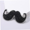 SEWACC 2pcs Beard Iron Patches Glitter Embroidery Repair Patches for