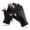 Fishing Gloves Warm Padded Thickening Touchscreen 2 Cut Fingers Waterproof