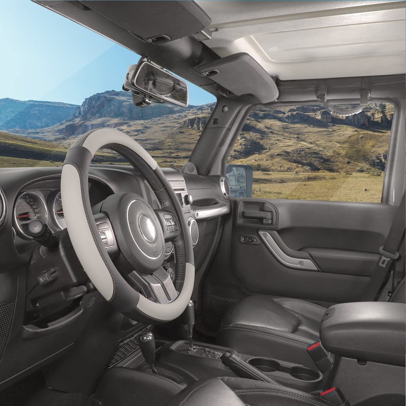 SEG Direct Car Steering Wheel Cover Large-Size for F150 F250