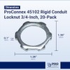 SIGMA ENGINEERED SOLUTIONS ProConnex 3/4" Rigid Conduit Locknut, 20-Pack