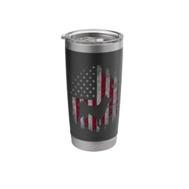 Patriotic Akita - USA American Flag Dog Trainer Canine Lover Stainless Steel Insulated Tumbler