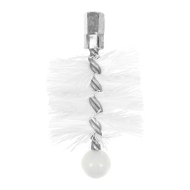 RUECAB - Chimney brush Ø 80 mm for pellet stove/pellet stove made of nylon Ø 80 mm, internal thread M12 x 1.75 mm, length: 150 mm - chimney brush 80 mm - especially for pellet stoves