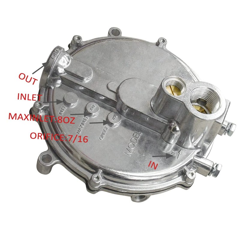 JDLLONG Converter Natural Gas Lp 039-122 Low Pressure Regulator Generator