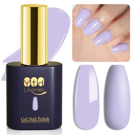 YTD Likomey Gel Nail Polish,15ml Light Purple Soak Off UV Nails Gel,Salon Home DIY Nail Art Manicure and Pedicure Gel Varnish,CS441