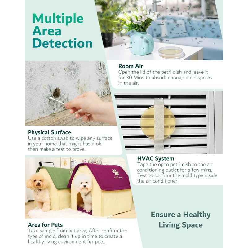 Mold Test Kit for Home, 8 Detection Tests for HVAC,