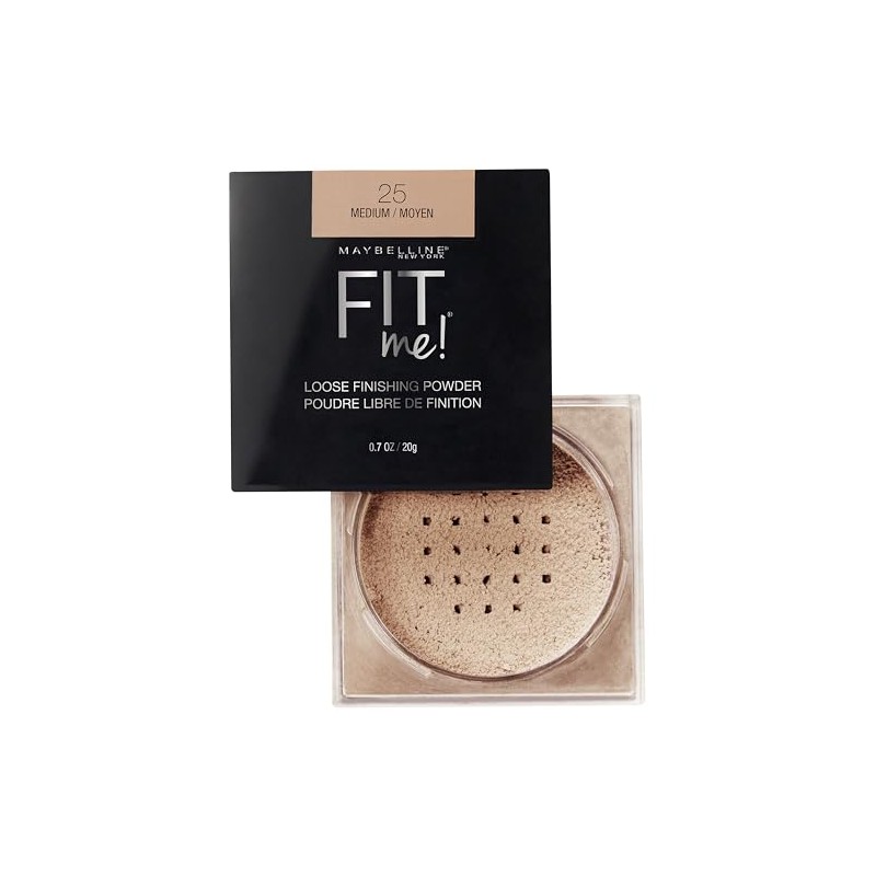 Maybelline Polvo de Maquillaje Fit Me Loose Powder, Tono Medium,