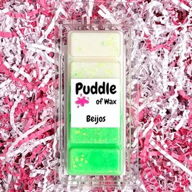 Puddle of Wax - Beijos Soy Wax Melt Snap Bar - 50g - Calm & Releaxing Scent - Vegan Friendly - Made in the UK