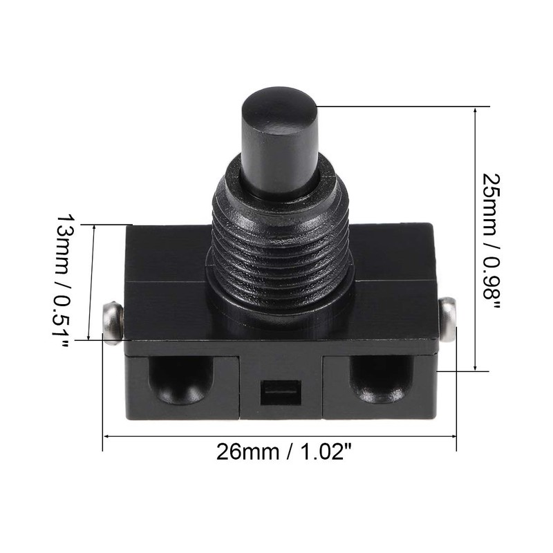 sourcing map Inline Foot Pedal Push Button Switch, UFO Type
