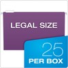 Pendaflex Recycled Hanging Folders, Legal Size, Violet, 1/5 Cut, 25/BX