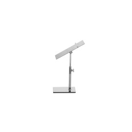 B&NN 1 Pack Silver Adjustable Hieght Shoe Display Riser Sandal Shoe Store Metal Shoe Display Stand Rack Holder