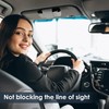 URIZZD Sunglass Holder for Car Visor, Car Sunglasses Holder Leather,