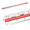 Triangular Engineering Scale Aluminum Ruler for Architects, Engineers and Students