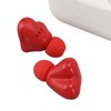 Wireless Earbuds Stylish Cute Heart Shaped Noise Cancelling HiFi Stereo