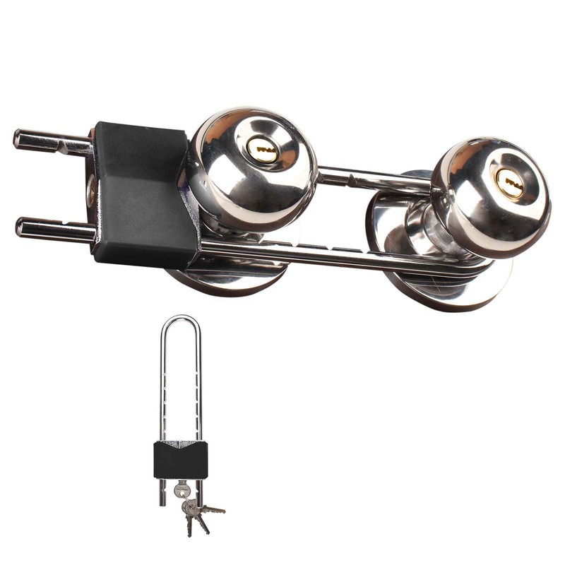 French Door Lock, Door Security Bar, Double Door Locking Device,