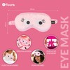 Fisura – Schlafmaske „Augen“ in Rosa. Weiches, komfortables Accessoire für
