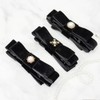 (3 types) Burnaby Black Velvet Pendant Ribbon Banana Pin Star