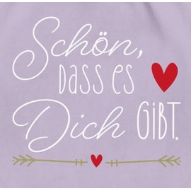 Shirtracer - Gym Bag Backpack - Valentine's Day Bags - Schön dass es dich gibt - Gifts for Women Christmas Gift Ideas Girlfriend Sister Favourite Person Christmas, 03 Pastel Purple, Unit size