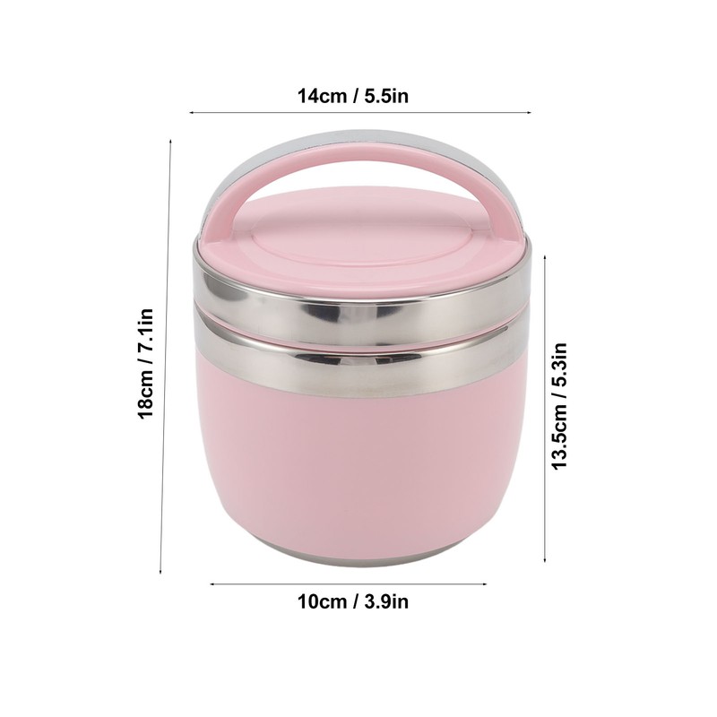 1.5L Vacuum Lunch Box 304 Stainless Steel Insulated Food Container