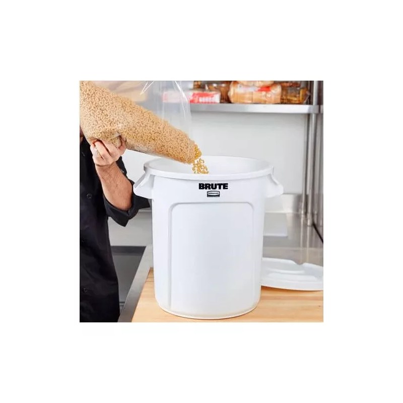 Rubbermaid Contenedor Redondo Brute 75.7 Litros Con Tapa