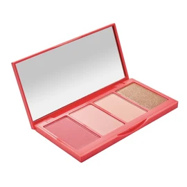 GOC MAKEUP | Addictive Blush Palette | Rubor Bronceador e Iluminador | Larga Duración | Acabado Natural | No Reseca la Piel | Texturas Matte y satinadas | Maquillaje | Color Rosa | Modelo GBP105