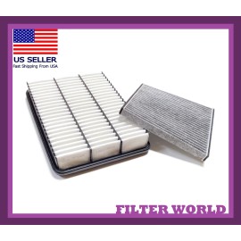 EXCEL Engine & Carbon Cabin Air Filter For 2003-2009 LEXUS GX470 & TOYOTA 4RUNNER 4.7L