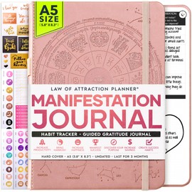 Daily Self Care & Manifestation Journal - A 5 Minute Journal, A 90 Days Planner, Creating Your Dream Life, Positivity, Affirmation & Gratitude Journal, Vision Board, Guided Journal - Undated Planner