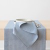 LinenMe Jazz Cotton Linen Napkins, Set of 4, Blue