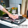 OVENTE Countertop Infrared Double Burner, 1500W Electric Hot Plate and