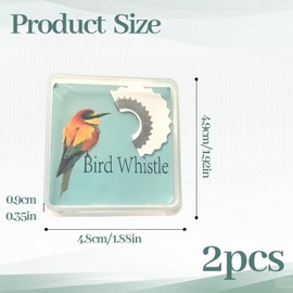 2PCS Bird Whistle,Creative Fun bird Call Whistle,Magic Bird Whistle for Adults,Bird Caller Tongue Toy Wacky Animal Sounds,Original Traditions Bird Pipes,Tweeting Noisemaker for Behaviour Aids Training