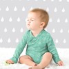 Babysoy Organic Baby Newborn Long Sleeve Pattern Kimono Wrap Around