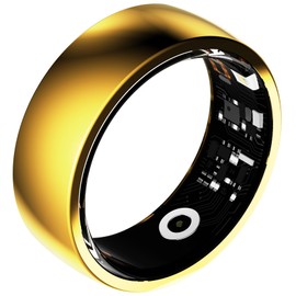 Smart Ring for Men Blood Pressure Smart Ring Ladies Smart Ring Health Ring Fitness Tracker Heart Rate Monitor Pedometer Calories Step Counter Waterproof Ultra-Thin Compatible with iOS Android Phones