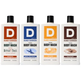Duke Cannon Supply Co. Duke Cannon Supply Co. Thick High Viscosity Body Wash - 3X Thicker, Plant-Based, Mineral-Enriched Body Wash for Men - Bourbon, Naval Diplomacy, Old Glory, & Bay Rum