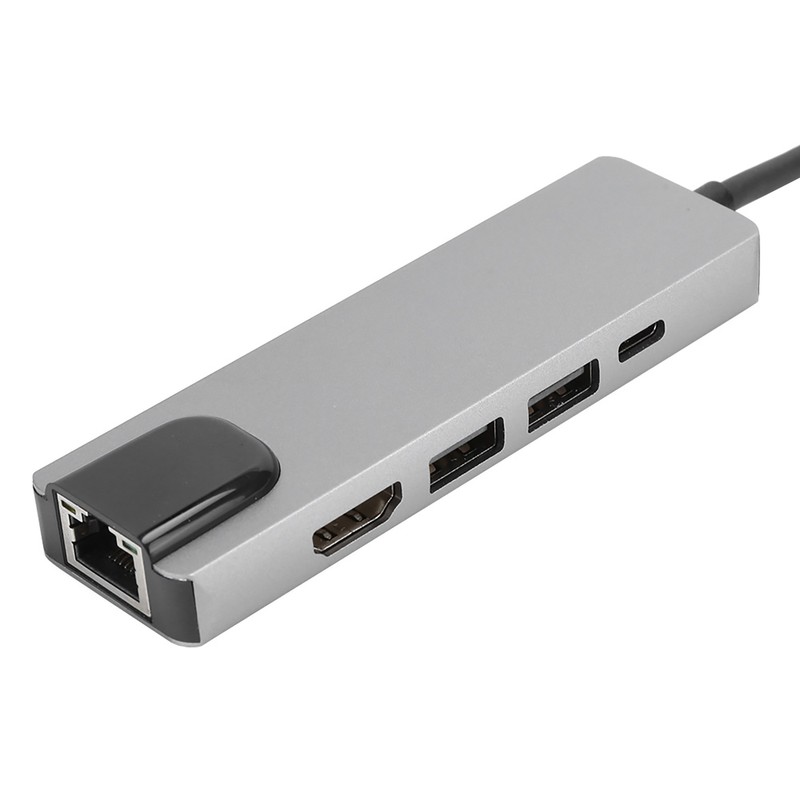 5 in 1 TypeC Hub to Hdmi Adapter 4K TypeC
