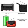 FM/AM/SW Solar Hand Crank Radio Memory Card Music for Bluetooth