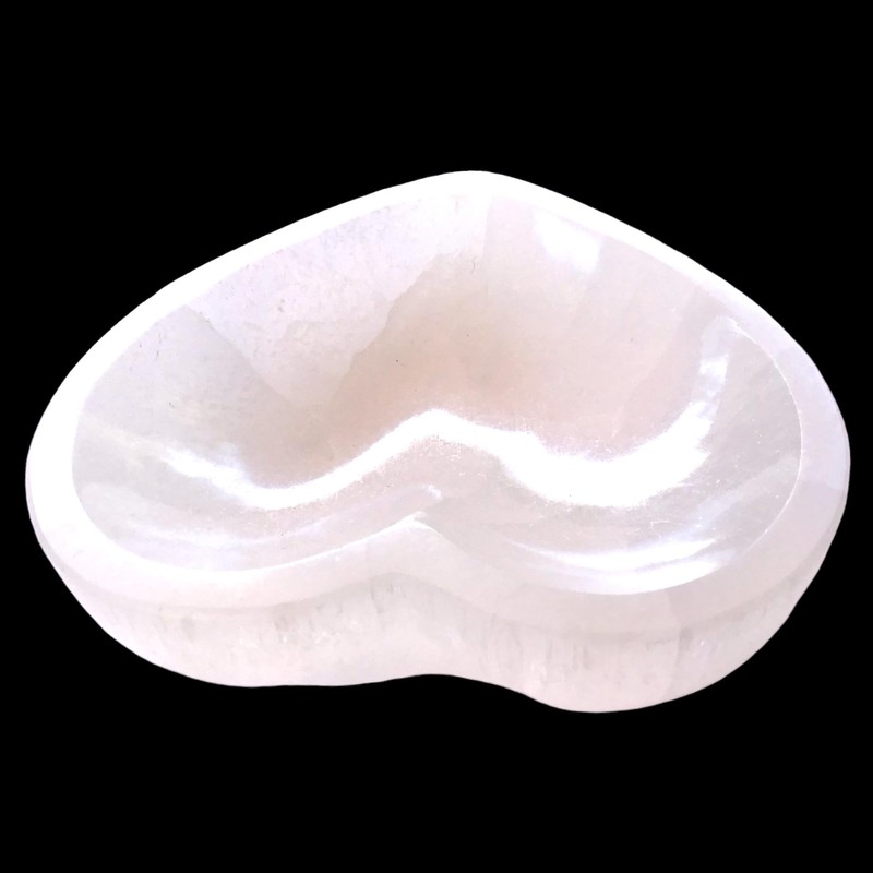 Steinfixx® Real Selenite Charging Cradle Heart Large and Heavy Design