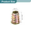 sourcing map 40Pcs Threaded Inserts, M10-1.5x20 Zinc Alloy Hex-Flanged Nut